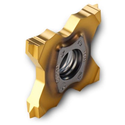 Picture of INGERSOLL TQS27-1.5-ISO TT9080 Cut Off,Grooving Insert 0.009 Corner Radius TiAIN + TiN