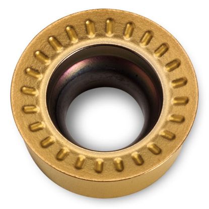 Picture of INGERSOLL RJLT0803MON IN7035 Milling Insert Round 0.157 TiCN + Al2O3 + TiN FormMasterShear Insert