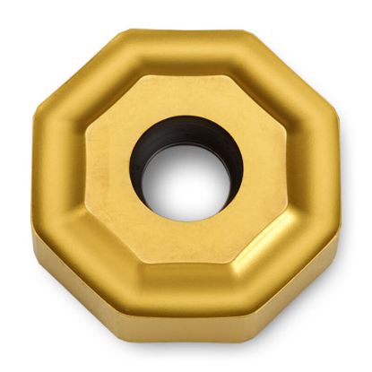 Picture of INGERSOLL ONCU0906ANFN-WE IN2510 Milling Insert Octagonal 0.030 TiAIN + TiN OctoPlus