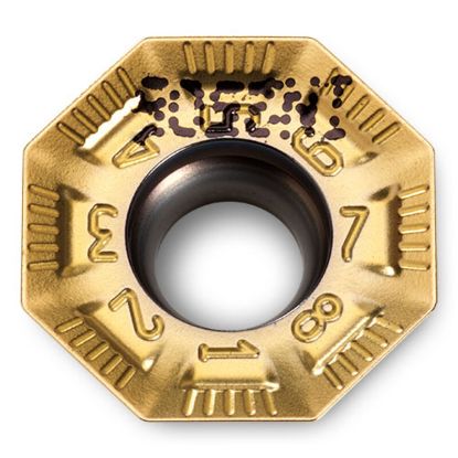 Picture of INGERSOLL OFMT05T3AFN-HR IN2530 Milling Insert Octagonal 0.024 TiAIN + TiN