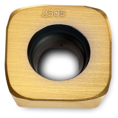Picture of INGERSOLL SDMS1305MDR-PH IN2530 Milling Insert Square 0.033 TiAIN + TiN GoldQuadF Insert