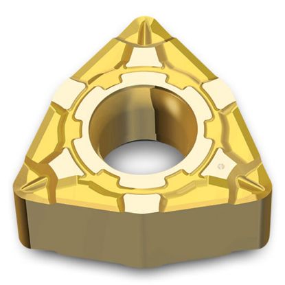 Picture of INGERSOLL WNMX332FG PV3010 Turning Insert Trigon TiN 0.031 Corner Radius