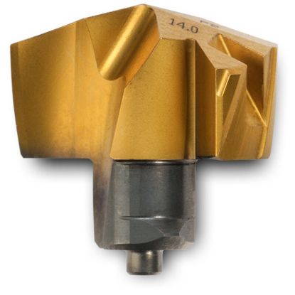 Picture of INGERSOLL 6146076 0.3543 (9.00 mm) Gold Twist Double Margin (M2) Replaceable Tip|Steel