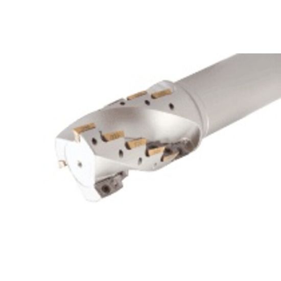 Picture of ISCAR APK D1.50-2.0-W1.25FE Milling Cutter 90.0°, Corn Cob 1.500 Diameter Weldon 1.250 5.000 OAL 18 Flute