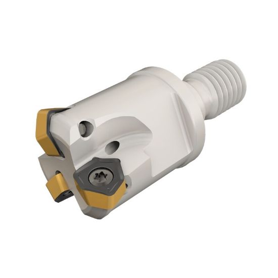 Picture of ISCAR MF EWX D20-3-M10-04 Milling Cutter Feed Mill 0.787 Diameter Screw On M10 1.890 OAL 3 Flute