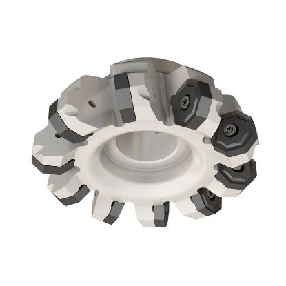 Picture of ISCAR F45NM D4.0-10-1.50-R08 Milling Cutter 44.3° 4.000 Diameter Face Mill 1.500 2.000 OAL 10 Flute