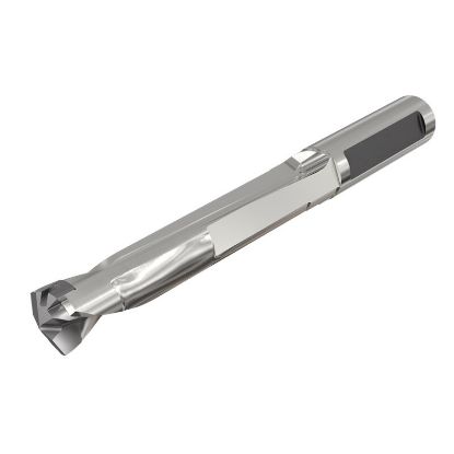Picture of ISCAR DCNS 0827-413-082B-5D 0.827" Indexable Head Drill s without a Flange and One Flat Shank, Drill ing Depth 5xD, Suitable for Chamfer ing Holders