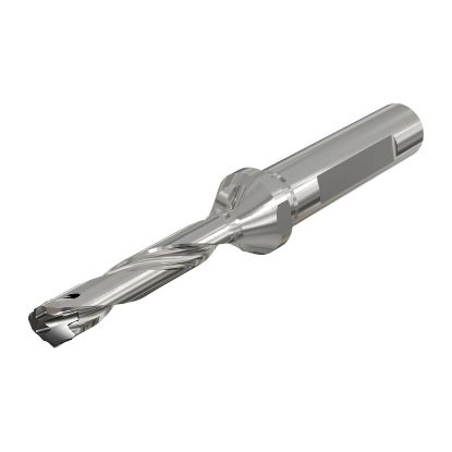 Picture of ISCAR DCN 1063-531-150A-5D 1.063" Indexable Head Drill s with Coolant Holes and One Flat Shank, Drill ing Depth 5xD