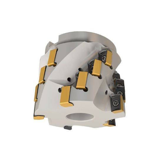 Picture of ISCAR H490 SMD3.0-1.9-4-1.25-17 Milling Cutter 90.0°, Corn Cob 3.000 Diameter Face Mill 1.250 2.760 OAL 12 Flute