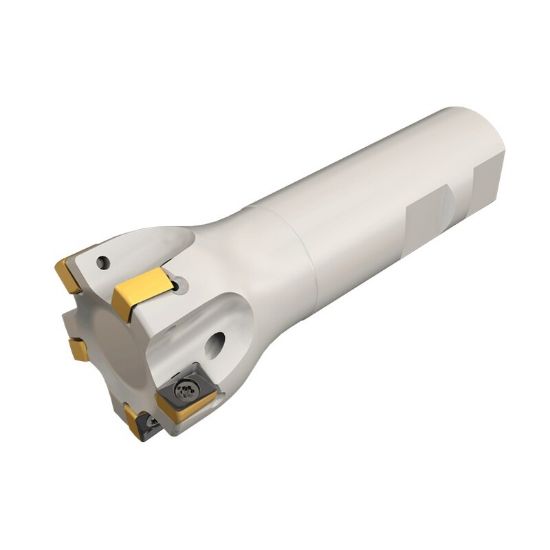 Picture of ISCAR H490 E90AX D1.50-5W1.0-09 Milling Cutter 90.0° 1.500 Diameter Weldon 1.000 4.000 OAL 5 Flute