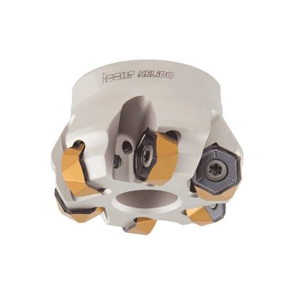 Picture of ISCAR MF FHX D3.00-07-1.25-R06 Milling Cutter Feed Mill 3.000 Diameter Face Mill 1.250 1.750 OAL 7 Flute