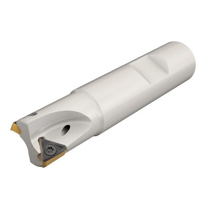Picture of ISCAR H690 E90AX D1.50-5W1.0-10 Milling Cutter 90.0° 1.500 Diameter Weldon 1.000 4.000 OAL 5 Flute
