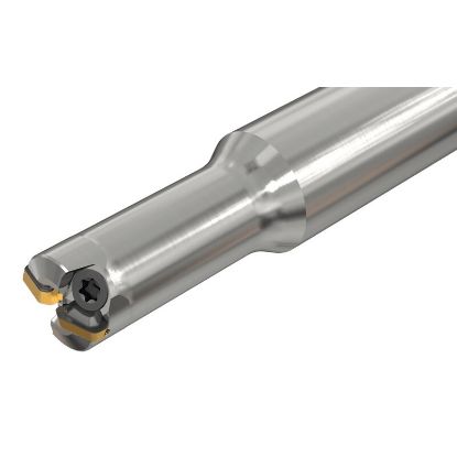 Picture of ISCAR FFT3 EFM D10-3-090-C12-02 Milling Cutter 0.394 Diameter Round 0.472 3.543 OAL 3 Flute