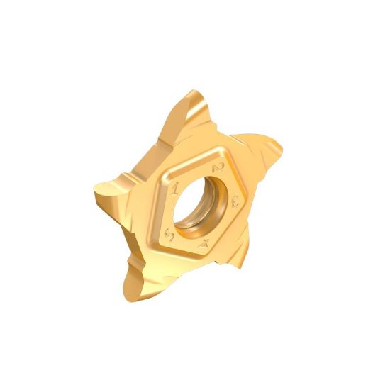 Picture of ISCAR PENTA 17N080P040RS IC1008 Grooving,Groove Turning Insert 0.015 Corner Radius 0.031 Wide TiAIN + TiN