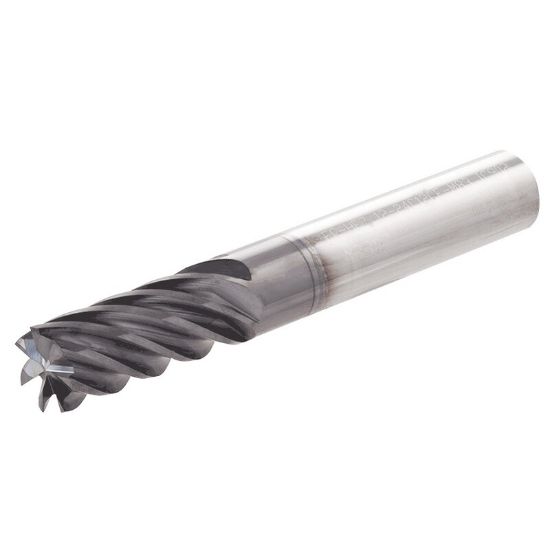 Picture of ISCAR ECI-H7 750-1.50SL750CF-5 IC902 DIA 3/4 SH 0.7500 LOC 1.50 OAL 5.00 End Mill Standard Flute Standard Helix Carbide TiAlN Single End 45.0° Chamfer SolidMill