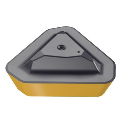 Picture of ISCAR HM390TPKR0401-PCTR IC808 Milling Insert Triangle 0.015 Corner Radius TiAlN + AlTiN + TiN