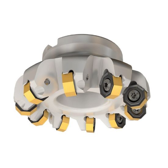 Picture of ISCAR SOF45 8/16-D2.0-04-0.75R Milling Cutter 45.0° 2.000 Diameter Face Mill 0.750 1.301 OAL 4 Flute