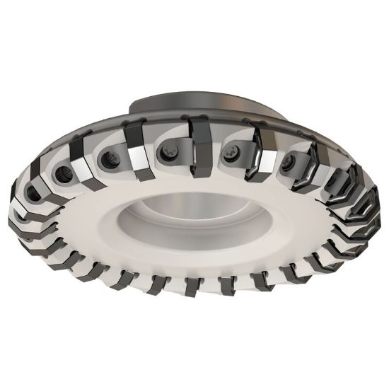 Picture of ISCAR F45WG D12.0-44-2.5-FX-R08 Milling Cutter 44.3° 12.00 Diameter Face Mill 2.500 3.150 OAL 44 Flute