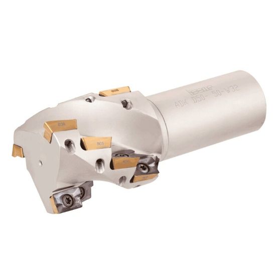 Picture of ISCAR ADK D2.00-4.00-W1.50 Milling Cutter 90.0°, Corn Cob 2.000 Diameter Weldon 1.500 7.500 OAL 16 Flute
