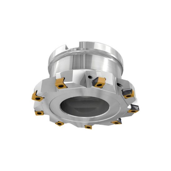 Picture of ISCAR HTF D2.5-06-1.00-R-LN10 Milling Cutter 2.500 Diameter Face Mill 1.000 1.750 OAL 6 Flute