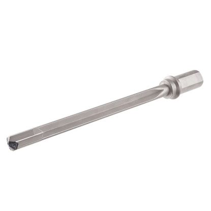 Picture of ISCAR GD-DH 0.812-15D-I1.25"-10 0.812" GunDrill s Carrying Triangular Inserts Featuring 3 Chip Splitting Cutting Edges and a Wiper for High Hole Surface Quality