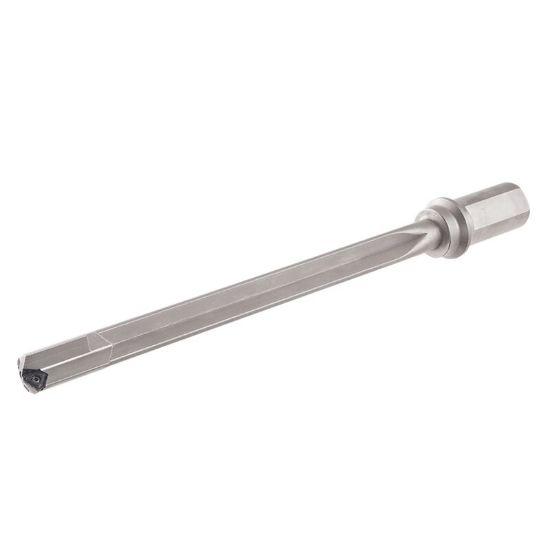 Picture of ISCAR GD-DH 0.937-25D-I1.25"-11 0.937" GunDrill s Carrying Triangular Inserts Featuring 3 Chip Splitting Cutting Edges and a Wiper for High Hole Surface Quality