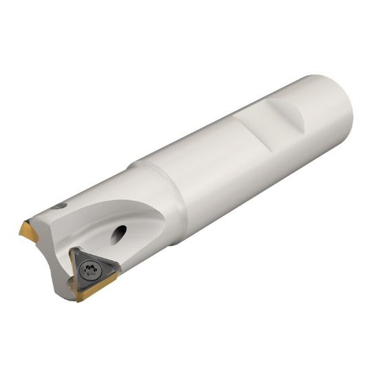 Picture of ISCAR H690 E90AX D1.50-6W1.0-10 Milling Cutter 90.0° 1.500 Diameter Weldon 1.000 4.000 OAL 6 Flute