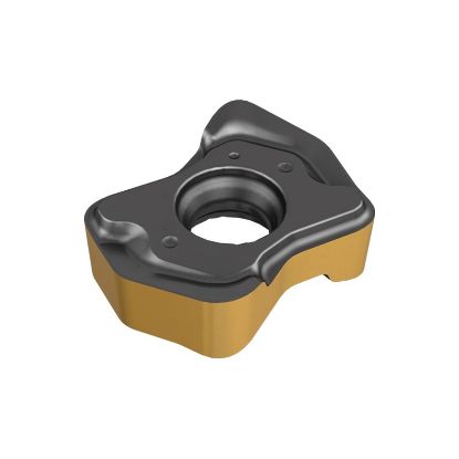 Picture of ISCAR FFX4XNMU040310HP IC830 Milling Insert Bar Bell 0.039 Corner Radius AlTiN + TiN
