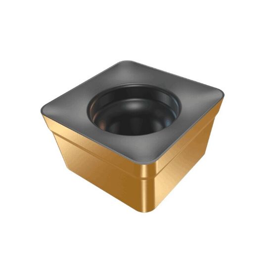 Picture of ISCAR SOCT040204PNR IC808 Milling Insert Square 0.015 Corner Radius TiAlN + AlTiN + TiN