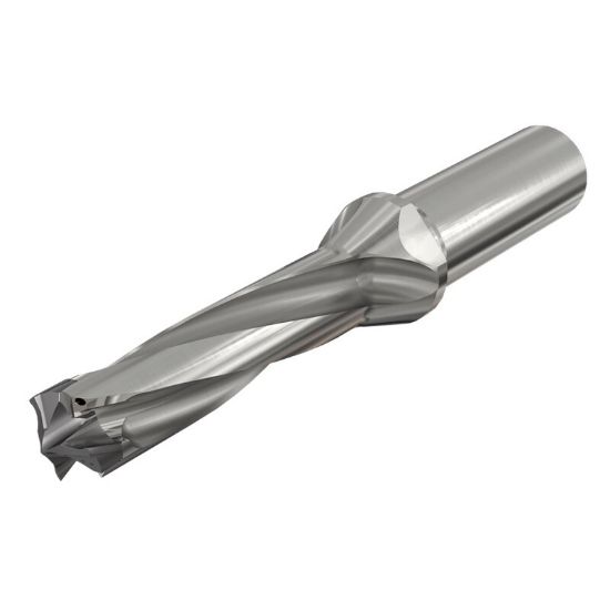 Picture of ISCAR D3N 0906-272-125R-3D 0.906" Exchangeable Head 3 Flute Drill s with Coolant Holes and Round Shank, Drill ing Depth 3xD