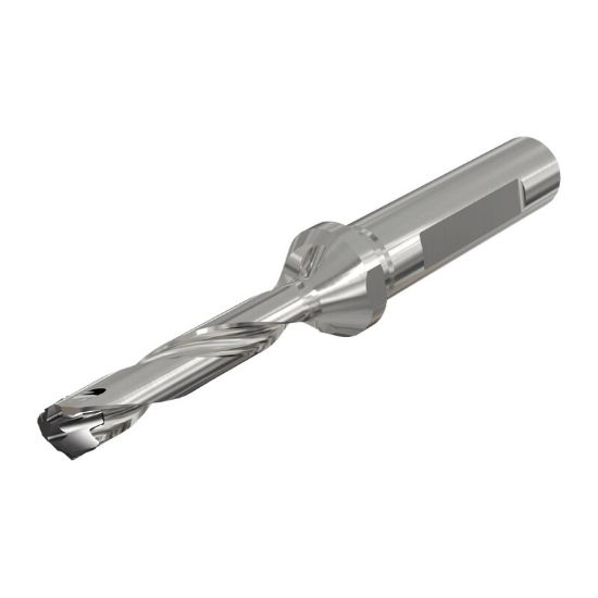 Picture of ISCAR DCN 1181-590-125A-5D 1.181" Indexable Head Drill s with Coolant Holes and One Flat Shank, Drill ing Depth 5xD