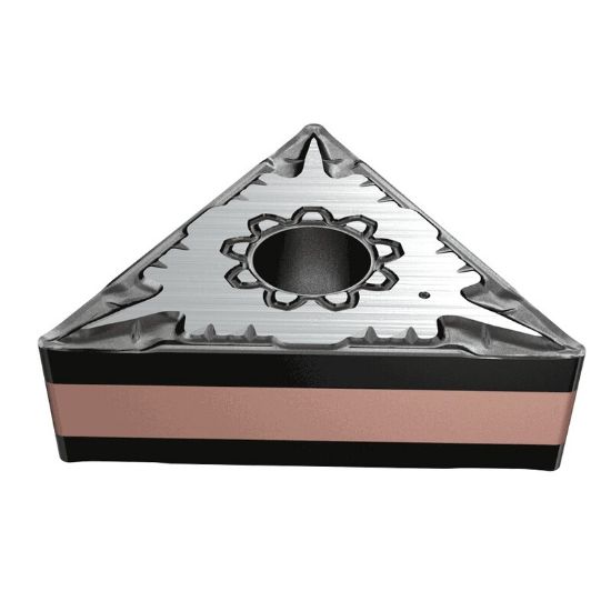 Picture of ISCAR TNMG332 F3M IC830 Turning Insert Triangle Carbide AlTiN + TiN 0.031 Corner Radius