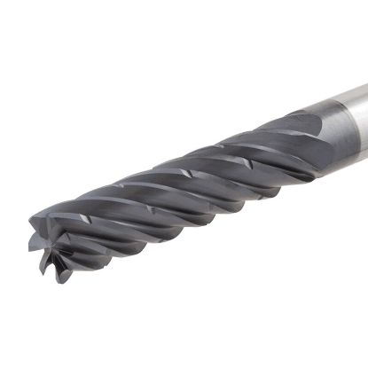 Picture of ISCAR ECPI-H7 625-2.5C625CF-5 IC902 DIA 5/8 SH 0.6250 LOC 2.50 OAL 5.00 End Mill Carbide TiAlN Single End 45.0° Chamfer CHATTERFREE