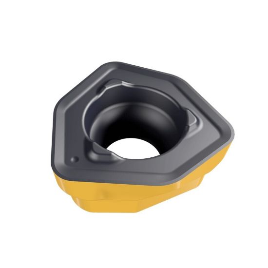 Picture of ISCAR FFT3WXMT030206T IC830 Milling Insert Trigon 0.023 Corner Radius AlTiN + TiN