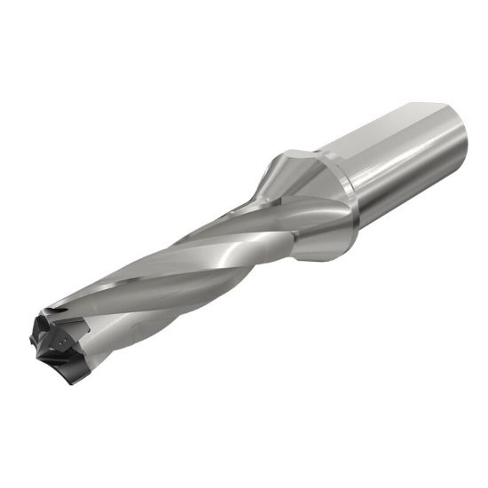Picture of ISCAR D3N 0787-236-100A-3D 0.787" Exchangeable Head 3 Flute Drill s with Coolant Holes and One Flat Shank, Drill ing Depth 3xD