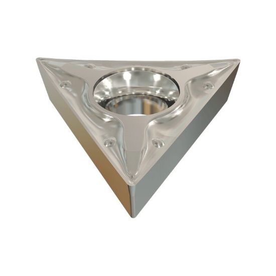 Picture of ISCAR TCMT2-0 PF IC807 Turning Insert Triangle Carbide TiAIN + TiN 0.008 Corner Radius