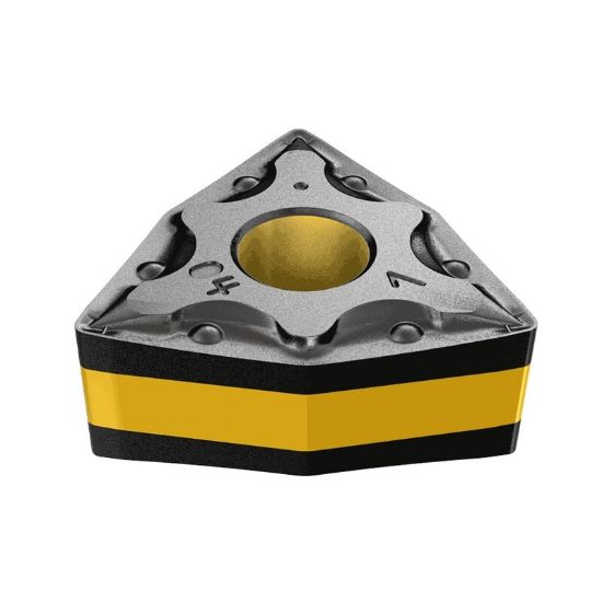 Picture of ISCAR WNMG331 WF IC807 Turning Insert Trigon Carbide TiAIN + TiN 0.016 Corner Radius