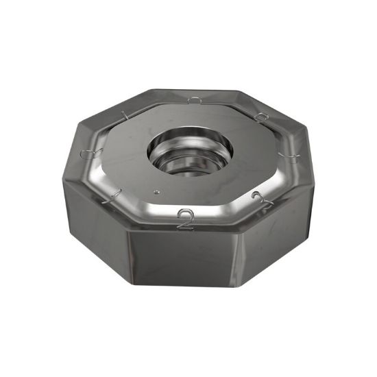 Picture of ISCAR ONHU080608-TN-MM IC908 Milling Insert Octagonal 0.031 Corner Radius TiAlN