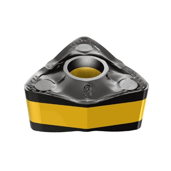 Picture of ISCAR WNMX341-M3MW IC6015 Turning Insert Trigon Carbide TiCN + Al2O3 + TiN 0.016 Corner Radius