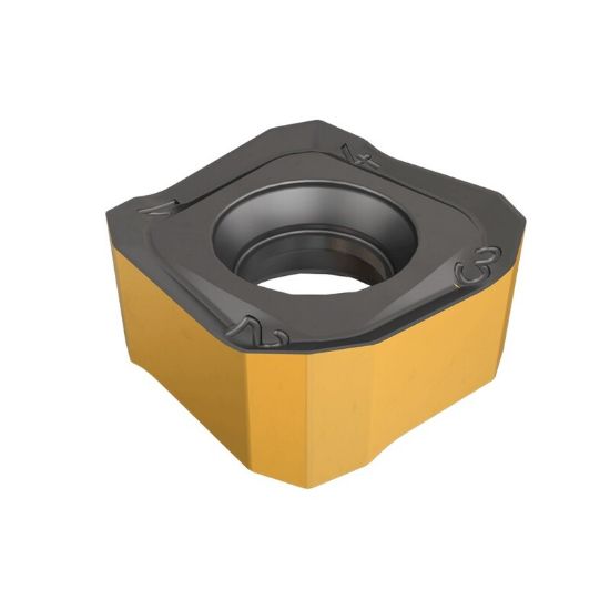 Picture of ISCAR S865SNMU1305ZNTR IC810 Milling Insert Square 0.020 Corner Radius AlTiCrN + TiN