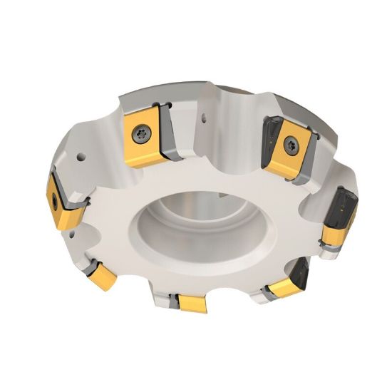 Picture of ISCAR T465LNMT2212ZNTR-CS IC830 Milling Insert On Edge Chamf Corner Radius AlTiN + TiN