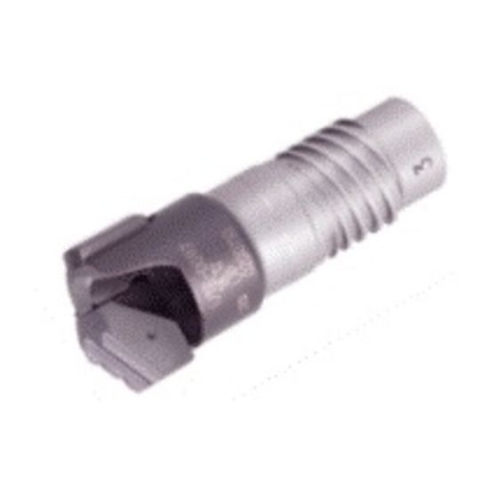 Picture of ISCAR ISD-E1 .658-.696 NOM 2 0.658" Deep Single Tube Drill s with External 2 and 4 Start Thread and a Single Brazed Tip (.496-.787 dia.)