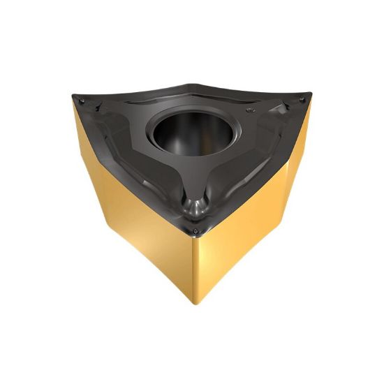 Picture of ISCAR WNMG3-0 NF IC530N Turning Insert Trigon Cermet TiCN + TiN 0.008 Corner Radius