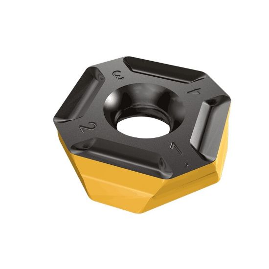 Picture of ISCAR IQ845SYHU0704ADN-MM IC830 Milling Insert Square 0.031 Corner Radius AlTiN + TiN