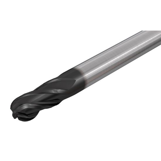 Picture of ISCAR EBSI-A-4 437-500-C437 IC900 DIA 7/16 SH 0.4375 LOC 0.50 OAL 2.7500 End Mill Standard Flute Standard Helix Carbide AlTiN Single End Ball Nose SolidMill