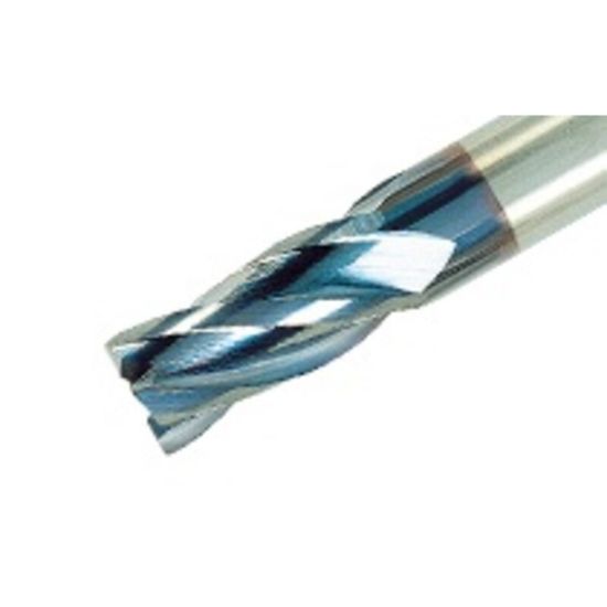 Picture of ISCAR ECCI-A-4 188-625-C188 IC300 DIA 3/16 SH 0.1875 LOC 0.6250 OAL 2.00 End Mill Standard Flute Standard Helix Carbide TiCN Single End 45.0° Chamfer SolidMill