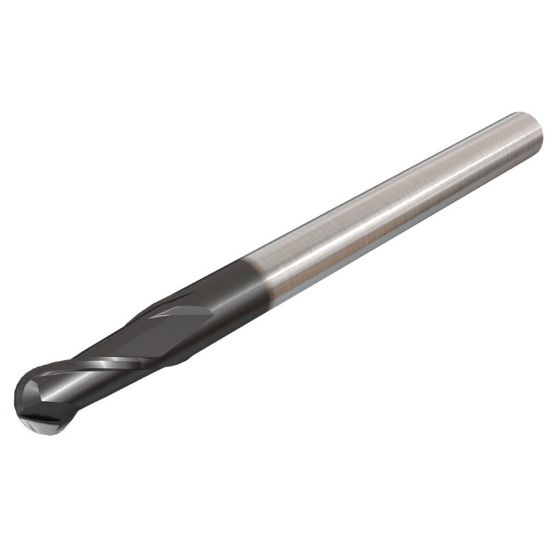 Picture of ISCAR EBSI-A-2 375-437-C375 -90 IC900 DIA 3/8 SH 0.3750 LOC 0.4370 OAL 3.00 End Mill Standard Flute Standard Helix Carbide AlTiN Single End Ball Nose SolidMill