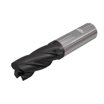 Picture of ISCAR ECI-H4R 1.0-2.0W05CF-5. IC900 DIA 1 SH 1.00 LOC 2.00 OAL 4.9840 End Mill Standard Flute Standard Helix Carbide AlTiN Single End 45.0° Chamfer CHATTERFREE