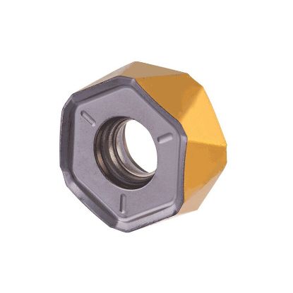 Picture of ISCAR H1200HXCU0606-TR IC810 Milling Insert Hexagon 0.063 Corner Radius AlTiCrN + TiN