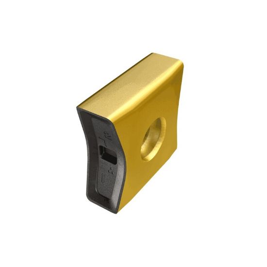 Picture of ISCAR LNAT150625-TN-Powder Metal IC810 Milling Insert On Edge 0.098 Corner Radius AlTiCrN + TiN